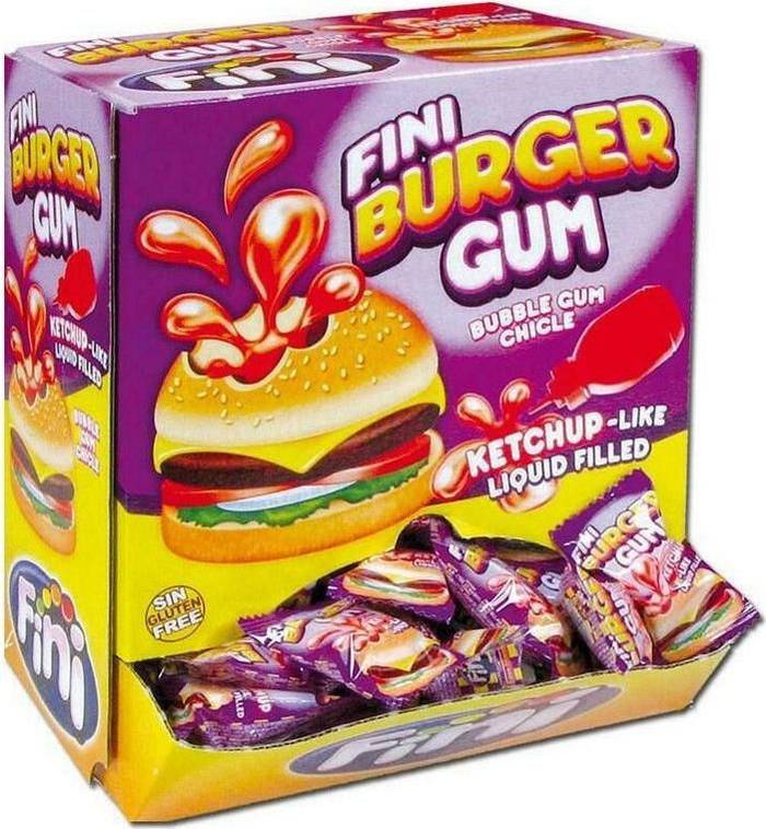 FINI ΖΑΧΑΡΩΤΑ 200ΤΕΜ BURGER GUM KETCHUP LIQUID