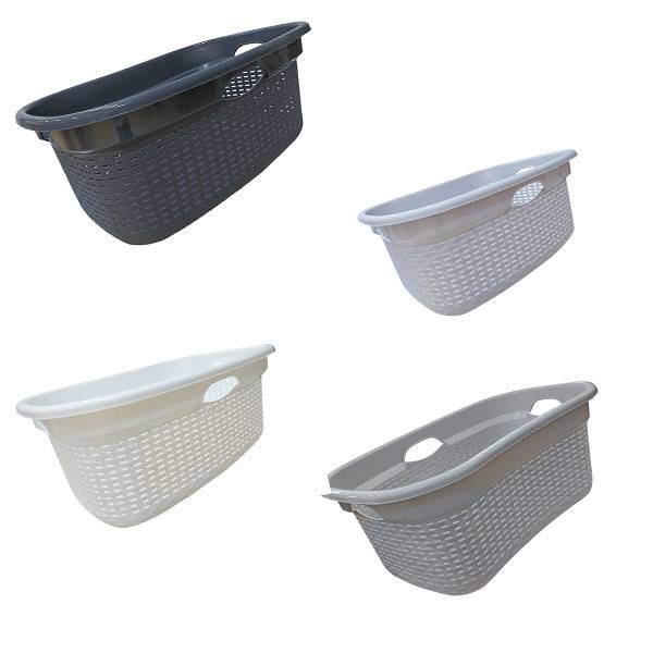 TNS καλάθι απλύτων οβάλ 64x42x25cm 50lt