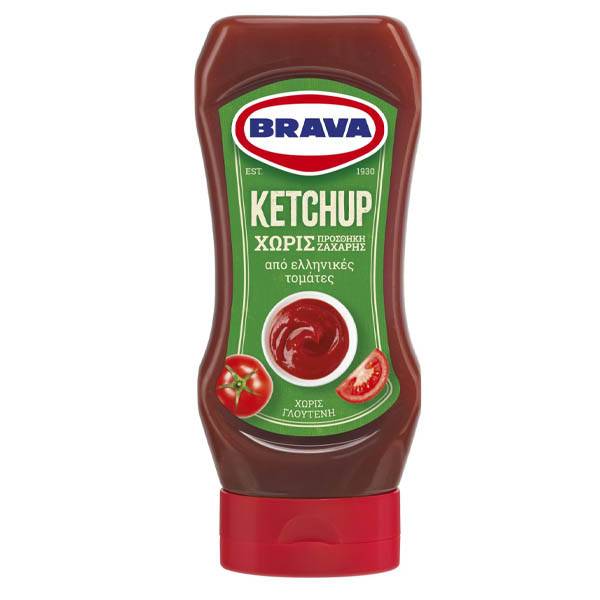 BRAVA ketchup top down 400gr