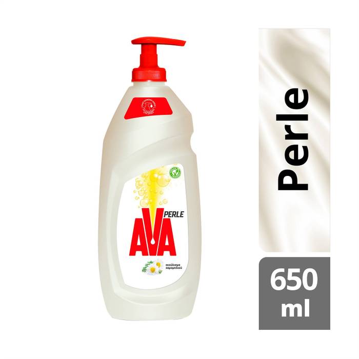 AVA Perle υγρό πιάτων με χαμομήλι με αντλία 650ml