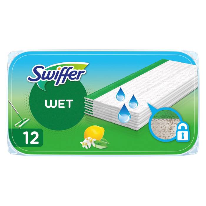 SWIFFER υγρά ανταλλακτικά πανάκια για το πάτωμα 12τεμ