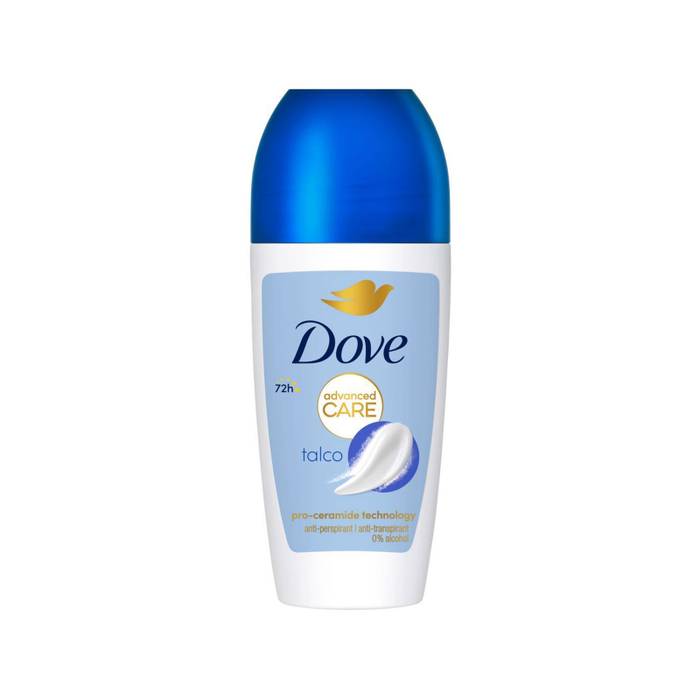 DOVE αποσμητικό σώματος roll-on advanced talco 50ml