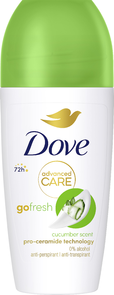 DOVE αποσμητικό σώματος roll-on advanced cucumber 50ml