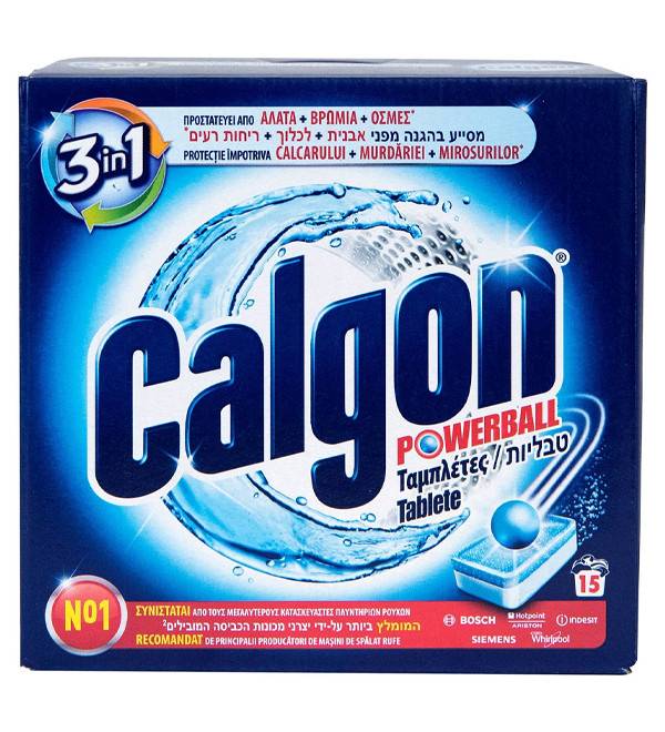 CALGON αποσκληρυντικό πλυντηρίου ρούχων σε ταμπλέτες 15τεμ