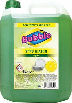 BUBBLE υγρό πιάτων με λεμόνι 4lt