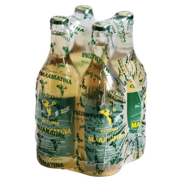 ΜΑΛΑΜΑΤΙΝΑ ΡΕΤΣΙΝΑ 4x500ml - ΕΠΙΣΤΡΕΦΟΜΕΝΗ ΦΙΑΛΗ (ΠΕΡΙΕΧΟΜΕΝΟ)