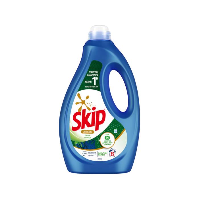 SKIP ULTIMATE ΥΓΡΟ ΑΠΟΡΡΥΠΑΝΤΙΚΟ ΠΛΥΝΤΗΡΙΟΥ ΡΟΥΧΩΝ 35μεζ. FRESH POWER