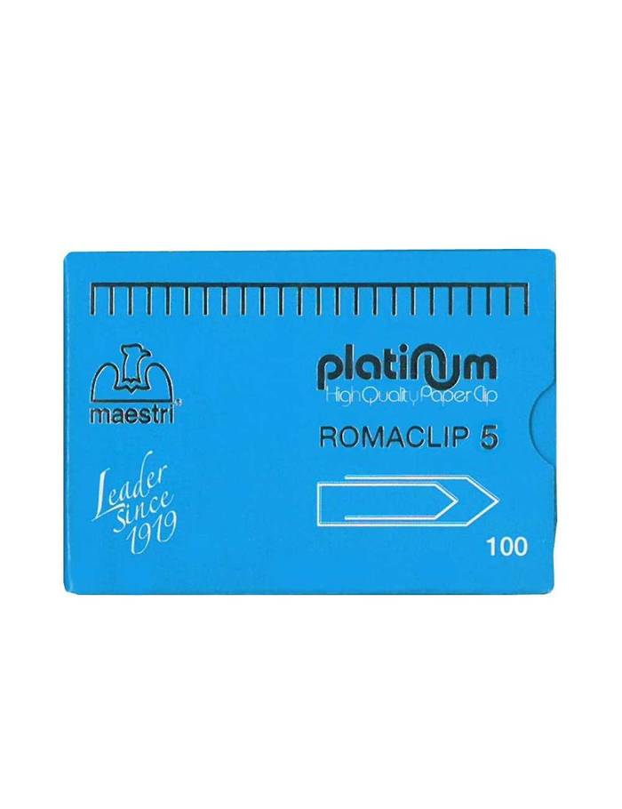 MAESTRI συνδετήρας romaclip No5 platinum 100τεμ