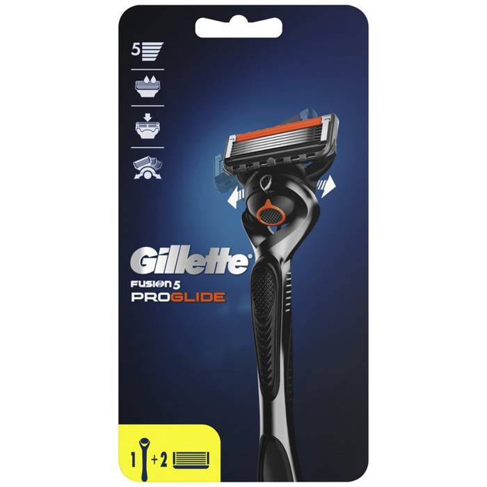 GILLETTE ξυραφάκι fusion5 proglide με ανταλλακτικές λεπίδες 2τεμ
