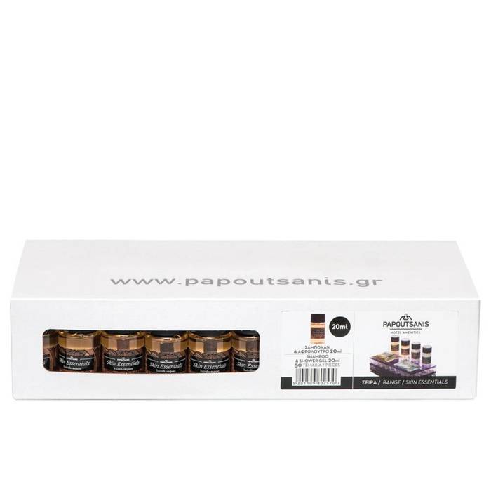ΠΑΠΟΥΤΣΑΝΗΣ Skin Essentials σαμπουάν και αφρόλουτρο ατομικό 50x20ml