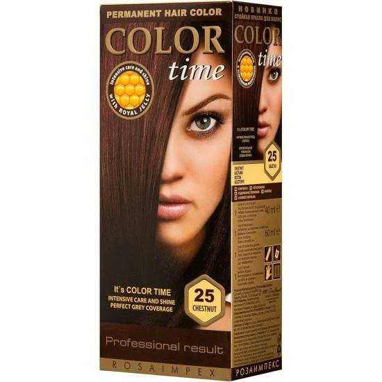 COLOR TIME βαφή μαλλιών No25 καστανό 115ml