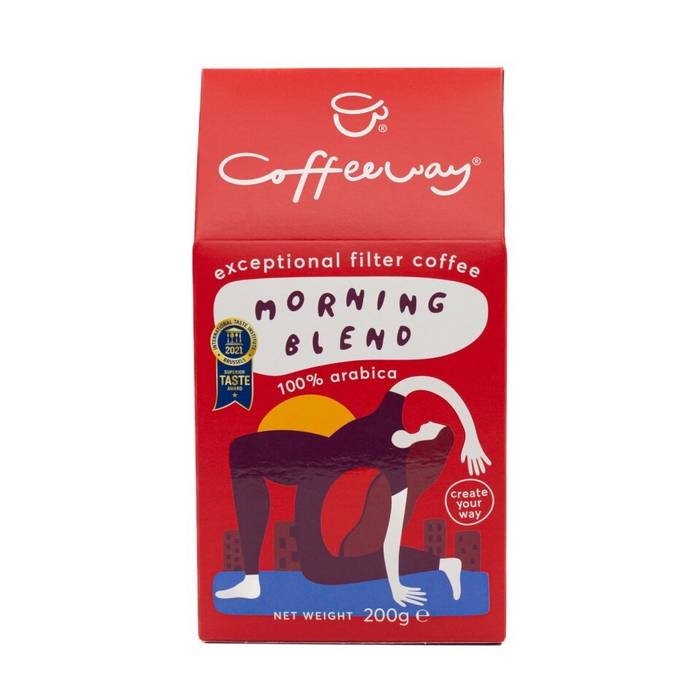 COFFEEWAY καφές φίλτρου αλεσμένος 100% arabica Morning Blend 200gr