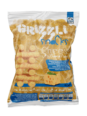 GRIZZLI ΣΝΑΚ ΚΑΛΑΜΠΟΚΙΟΥ ΜΕ ΓΕΥΣΗ ΤΥΡΙ 40gr