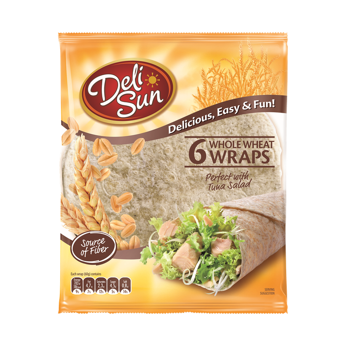 DELI SUN τορτίγιες ολικής άλεσης 6τεμ 360gr