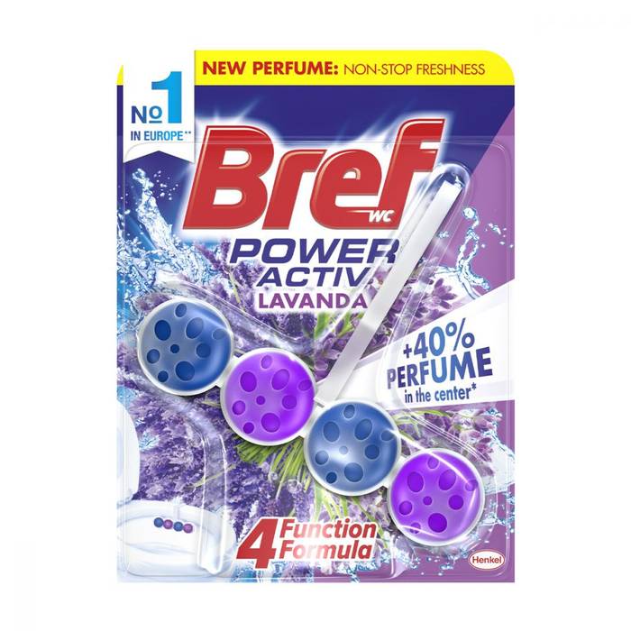 BREF μπλοκ WC Power Active Λεβάντα 50ml