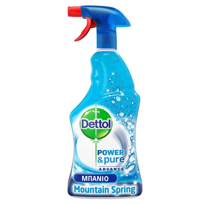 DETTOL υγρό καθαριστικό γενικής χρήσης power και fresh spray θαλασσινή φρεσκάδα 500ml