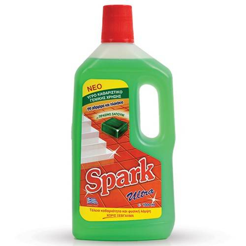 SPARK καθαριστικό πατώματος με πράσινο σαπούνι 1lt