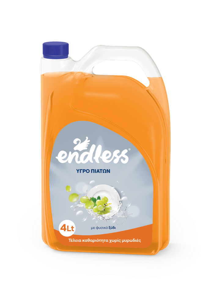 ENDLESS υγρό καθαριστικό πιάτων με ξύδι 4lt