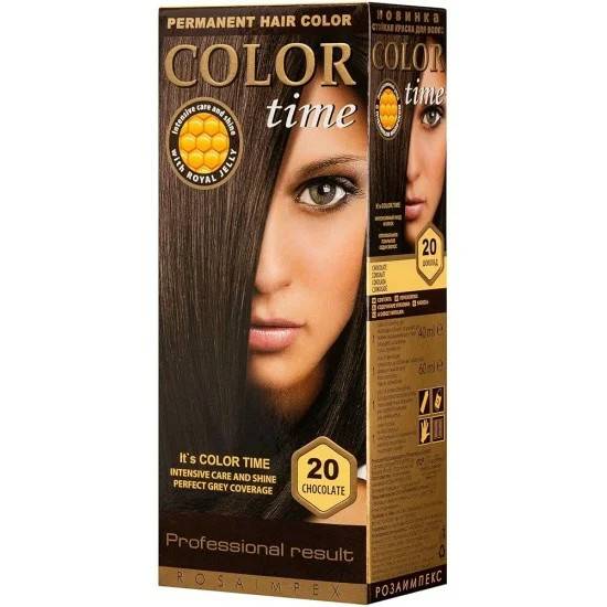 COLOR TIME βαφή μαλλιών No20 σοκολατί 115ml