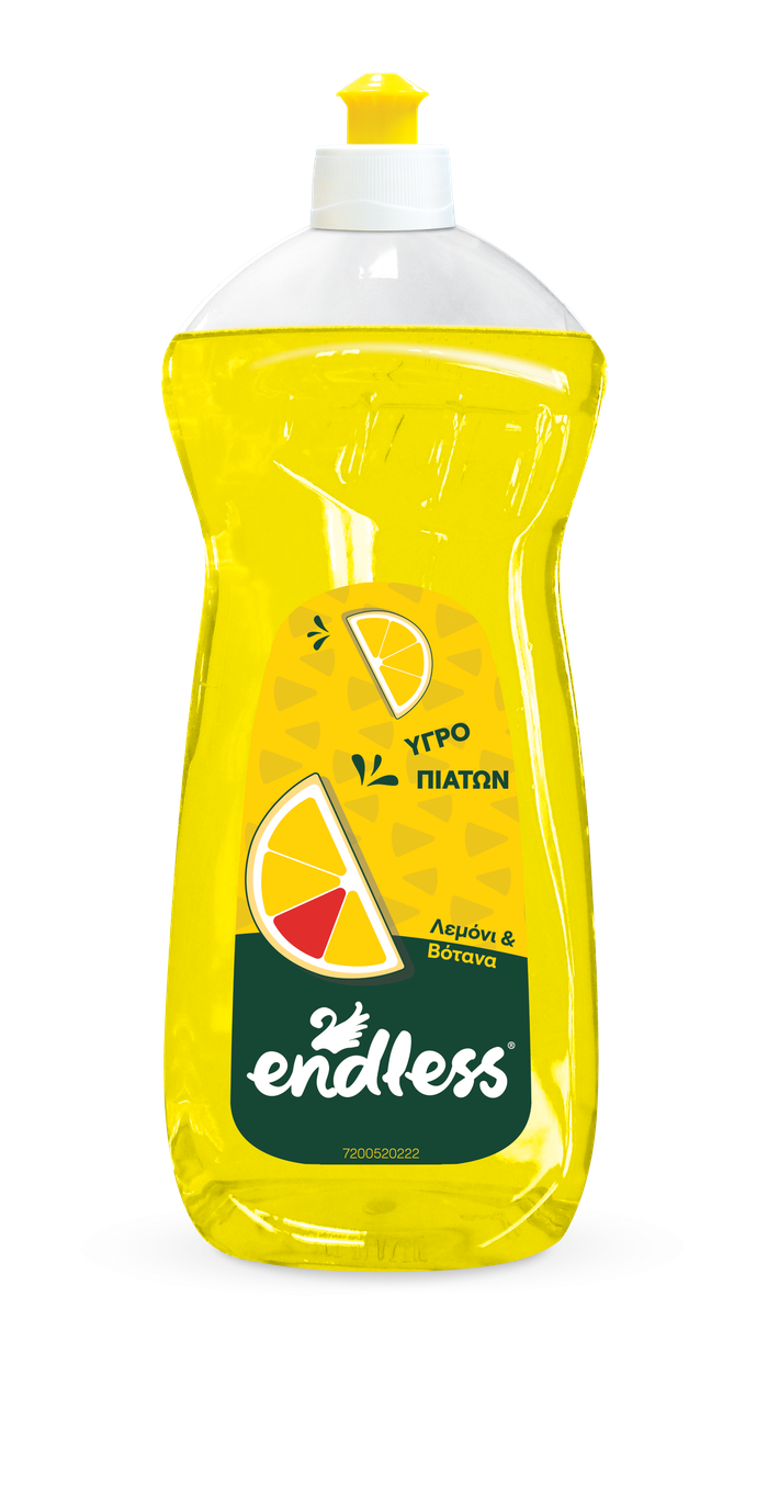 ENDLESS υγρό πιάτων λεμόνι και βότανα 750ml