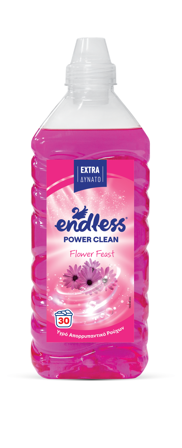 ENDLESS υγρό πλυντηρίου ρούχων Power Clean Flower Feast 30μεζ 1,85lt