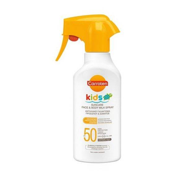 CARROTEN αντιηλιακό γαλάκτωμα sensitive kids spf50 spray 270ml