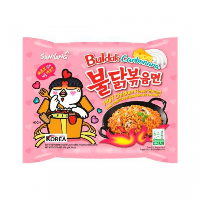 SAMYANG BULDAK RAMEN NOODLES ΜΕ ΓΕΥΣΗ ΚΑΥΤΕΡΟ ΚΟΤΟΠΟΥΟ και CARBONARA 130gr