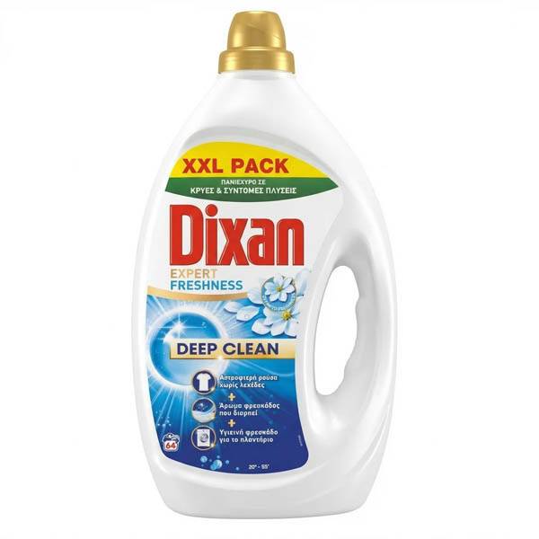 DIXAN υγρό πλυντηρίου ρούχων Expert Freshness 64μεζ 2,88lt