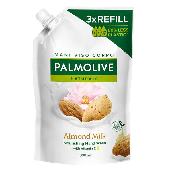 PALMOLIVE ΑΝΤΑΛΛΑΚΤΙΚΟ ΚΡΕΜΟΣΑΠΟΥΝΟ 900ml - (ALMOND MILK)