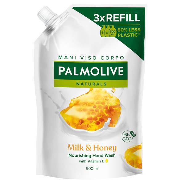 PALMOLIVE ΑΝΤΑΛΛΑΚΤΙΚΟ ΚΡΕΜΟΣΑΠΟΥΝΟ 900ml - (MILK και HONEY)