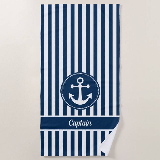 TNS πετσέτα θαλάσσης ζακάρ άγκυρα 75x150cm