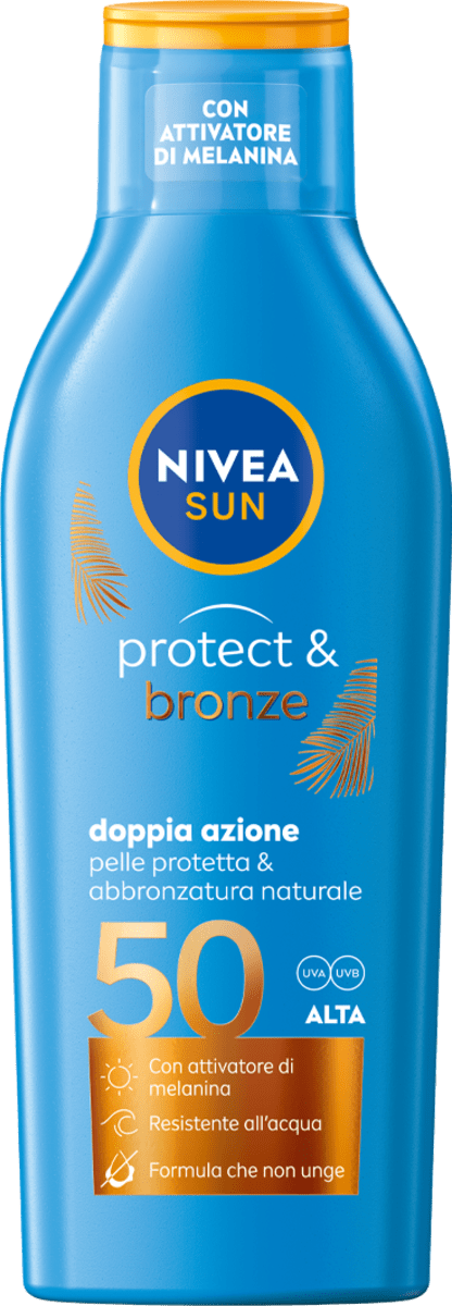 NIVEA SUN ΑΝΤΗΛΙΑΚΟ ΓΑΛΑΚΤΩΜΑ PROTECT και BRONZE FP50 200ml
