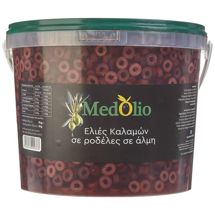 MEDOLIO ελιές καλαμών ροδέλες 5kg