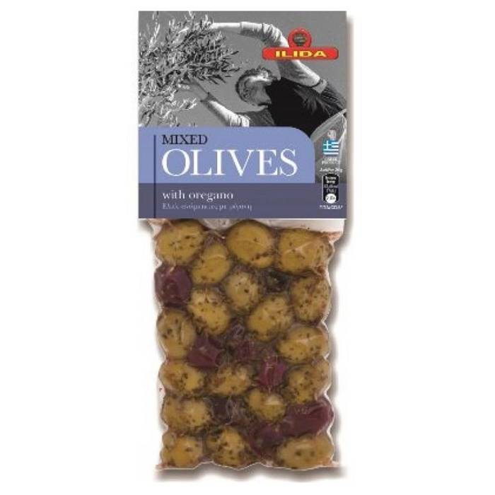 ΗΛΙΔΑ ελιές ανάμεικτες με ρίγανη 250gr