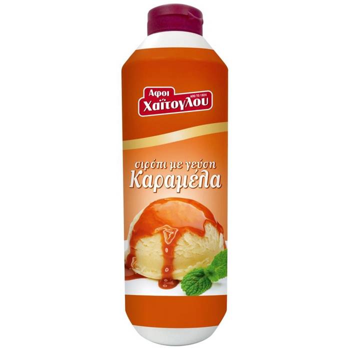 ΑΦΟΙ ΧΑΙΤΟΓΛΟΥ σιρόπι με γεύση καραμέλα 1,2kg