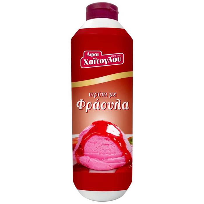 ΑΦΟΙ ΧΑΙΤΟΓΛΟΥ σιρόπι με φράουλα 1,2kg