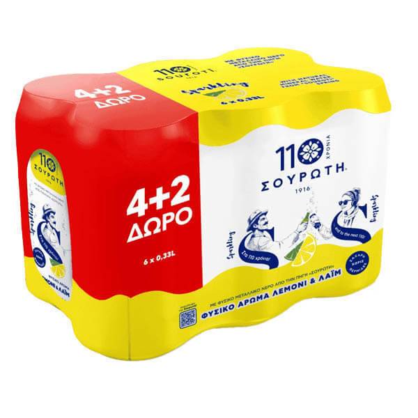 ΣΟΥΡΩΤΗ αναψυκτικό σόδα με λεμόνι 6x330ml