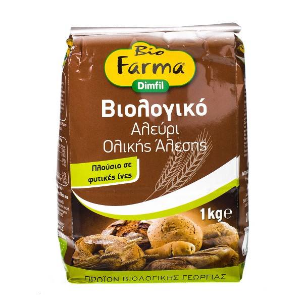DIMFIL Bio Farma αλέυρι ολικής βιολογικό 1kg