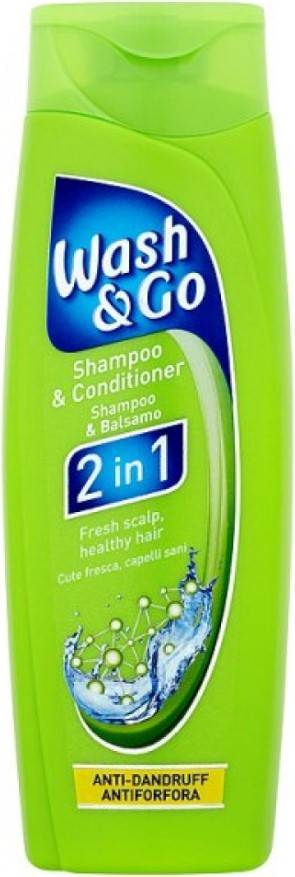 WASH και GO SHAMPOO 400ml - 2 ΣΕ 1 ANTI-DANDRUFF