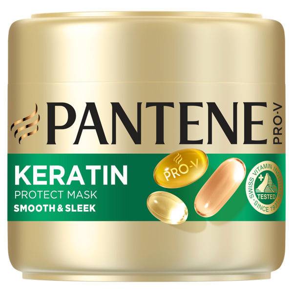 PANTENE ΜΑΣΚΑ KERATIN SMOTH και SLEEK 300ML