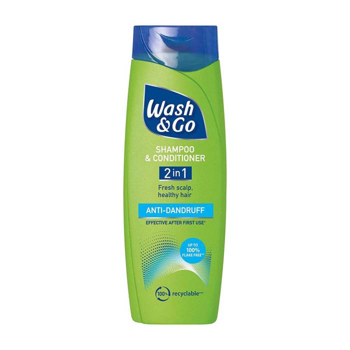 WASH και GO SHAMPOO 200ml - ANTIDANDRUFF 2 ΣΕ 1