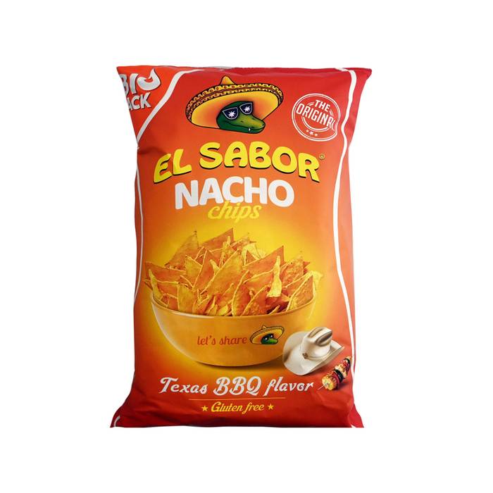 EL SABOR nacho chips texas bbq 180gr