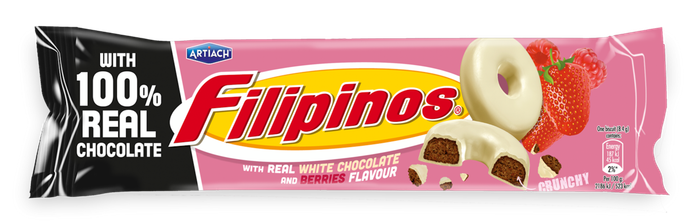 FILIPINOS μπισκότα με berries και λευκή σοκολάτα 118gr