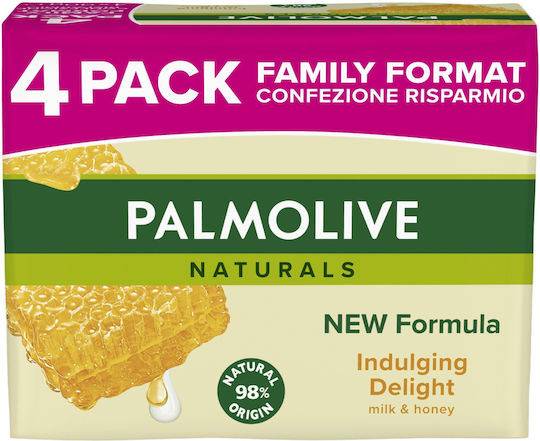 PALMOLIVE ΣΑΠΟΥΝΙ 4x90gr - (ΓΑΛΑ και ΜΕΛΙ)