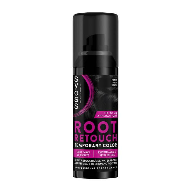 SYOSS ROOT RETOUCH ΒΑΦΗ SPRAY ΡΙΖΑΣ 120ML ΜΑΥΡΟ