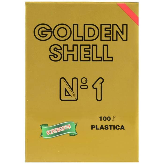 GOLDEN SHELL τράπουλα πλαστική κόκκινη
