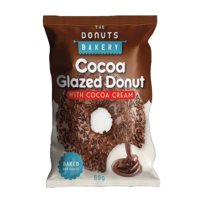 THE DONUTS BAKERY donut με μαρμελάδα κακάο 60gr