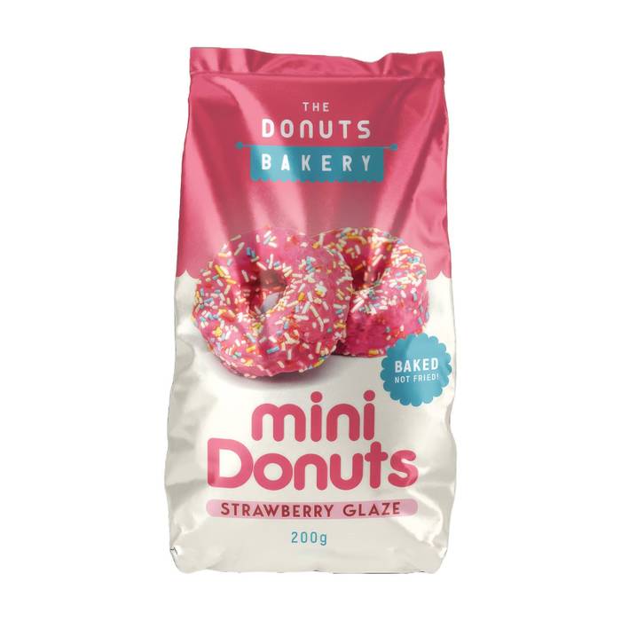 THE DONUTS BAKERY donut mini με μαρμελάδα φράουλα 200gr