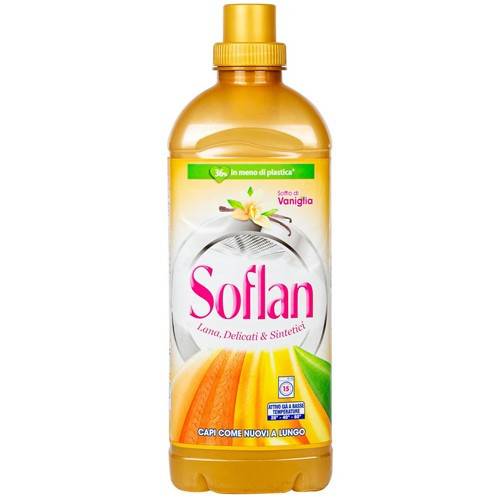 SOFLAN υγρό πλυντηρίου ρούχων με Βανίλια 900ml