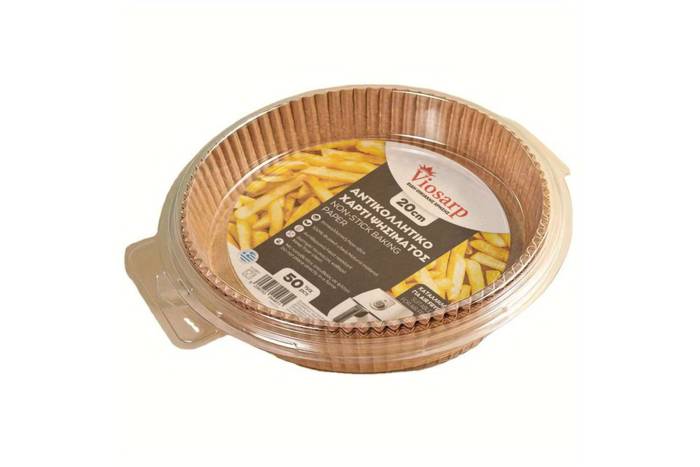 VIOSARP ΑΝΤΙΚΟΛΛΗΤΙΚΟ ΧΑΡΤΙ ΨΗΣΙΜΑΤΟΣ 50TEM ΓΙΑ AIR FRYER 20CM